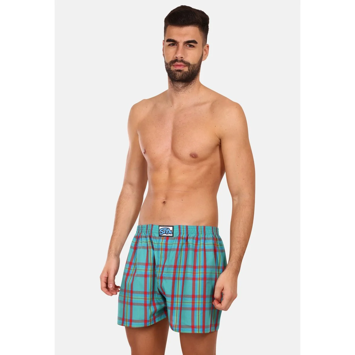 Styx Pánské trenky klasická guma vícebarevné (A939) XL