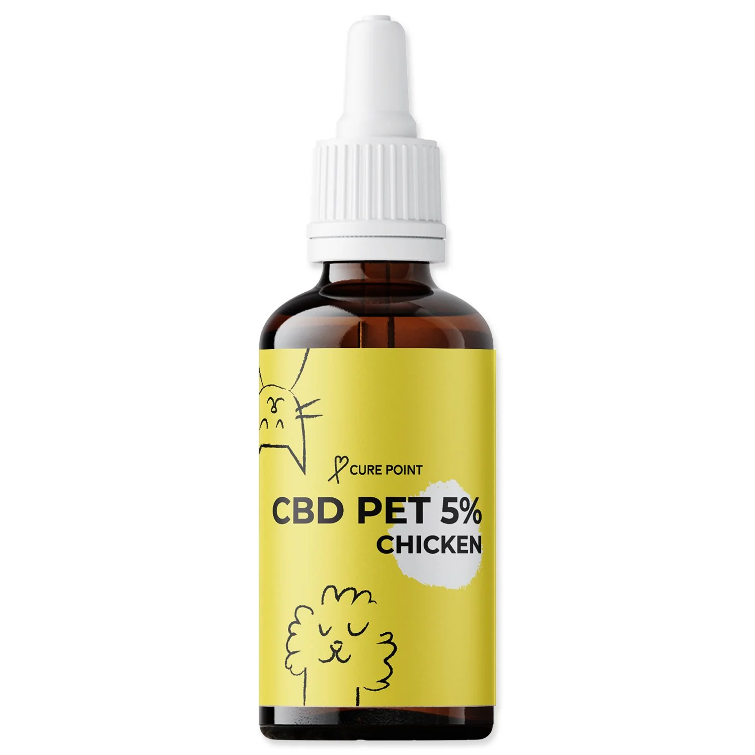 Cure Point Olej CBD PET 5% kuře 10ml