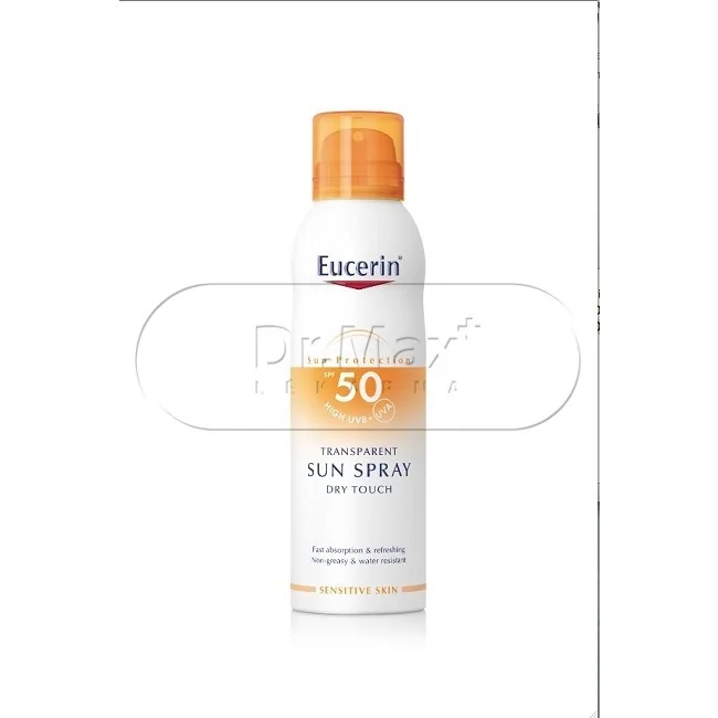 EUCERIN SUN SPF50 Transparentní sprej Dry Touch 200ml