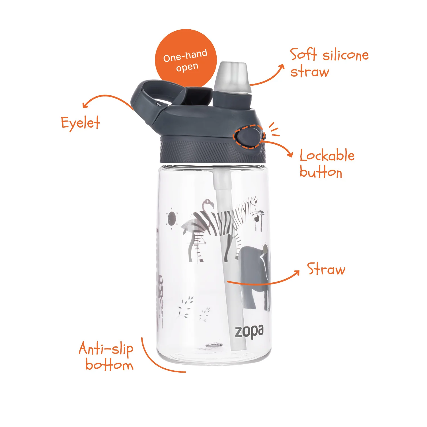 Zopa Láhev tritan sport 480 ml, Mountains 3