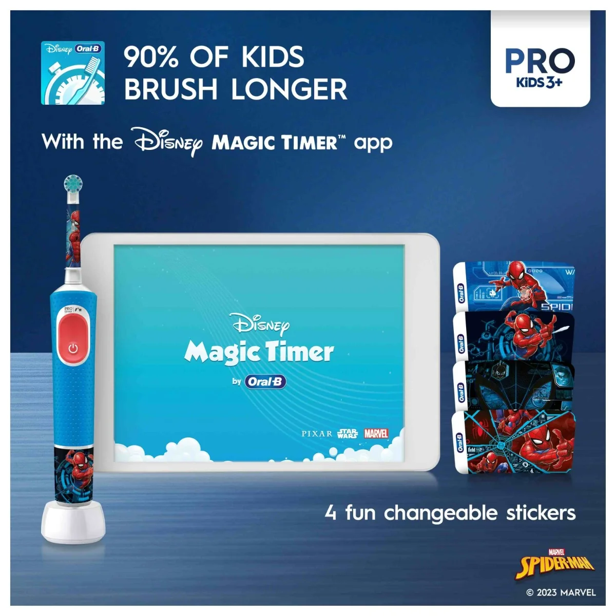 Oral-B Vitality PRO Kids Spiderman elektrický zubní kartáček+pouzdro