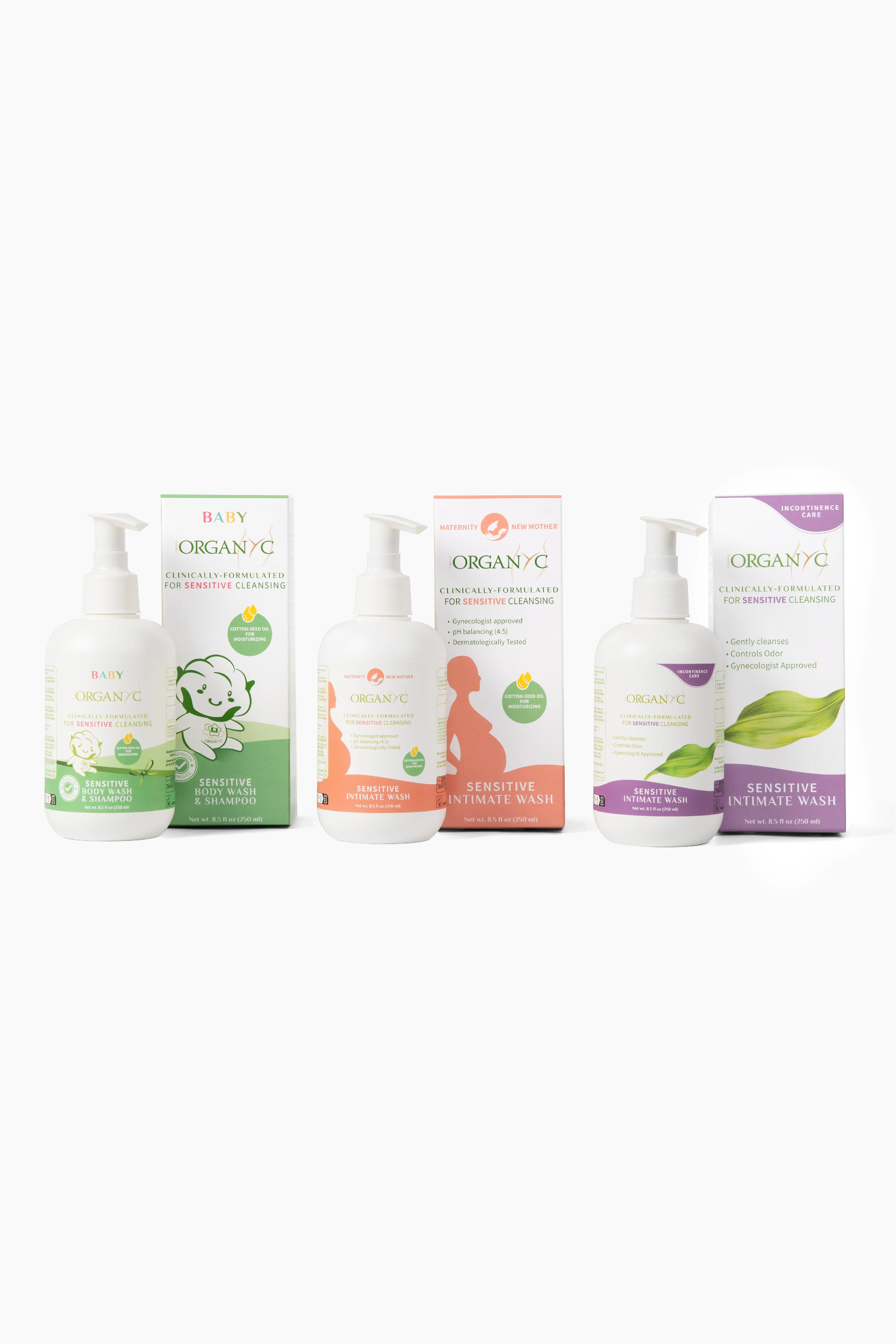 Organyc Bio sprchový gel pro citlivou pokožku a intimní hygienu - 250 ml