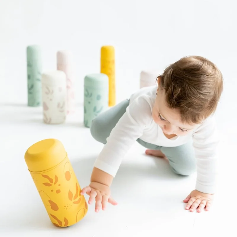 Saro Baby nerezová termoska na jídlo 500ml Mustard