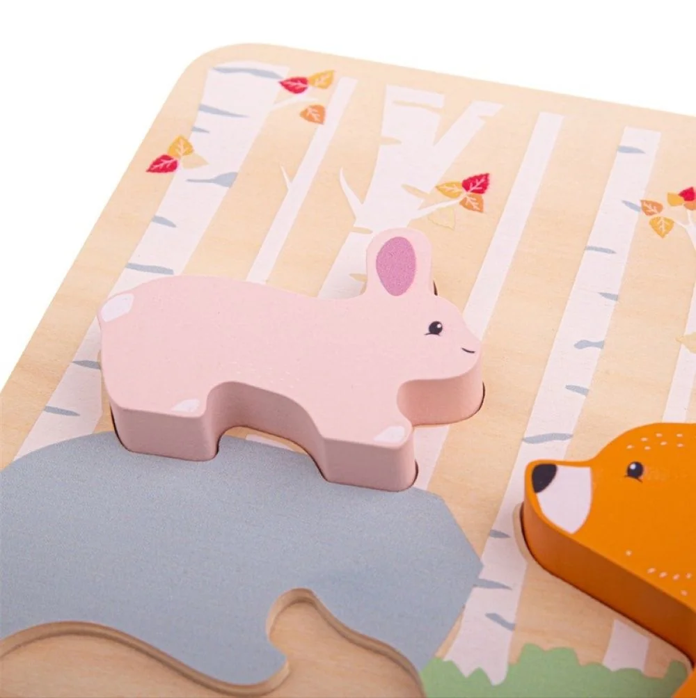 Bigjigs Toys Dřevěné puzzle Woodland