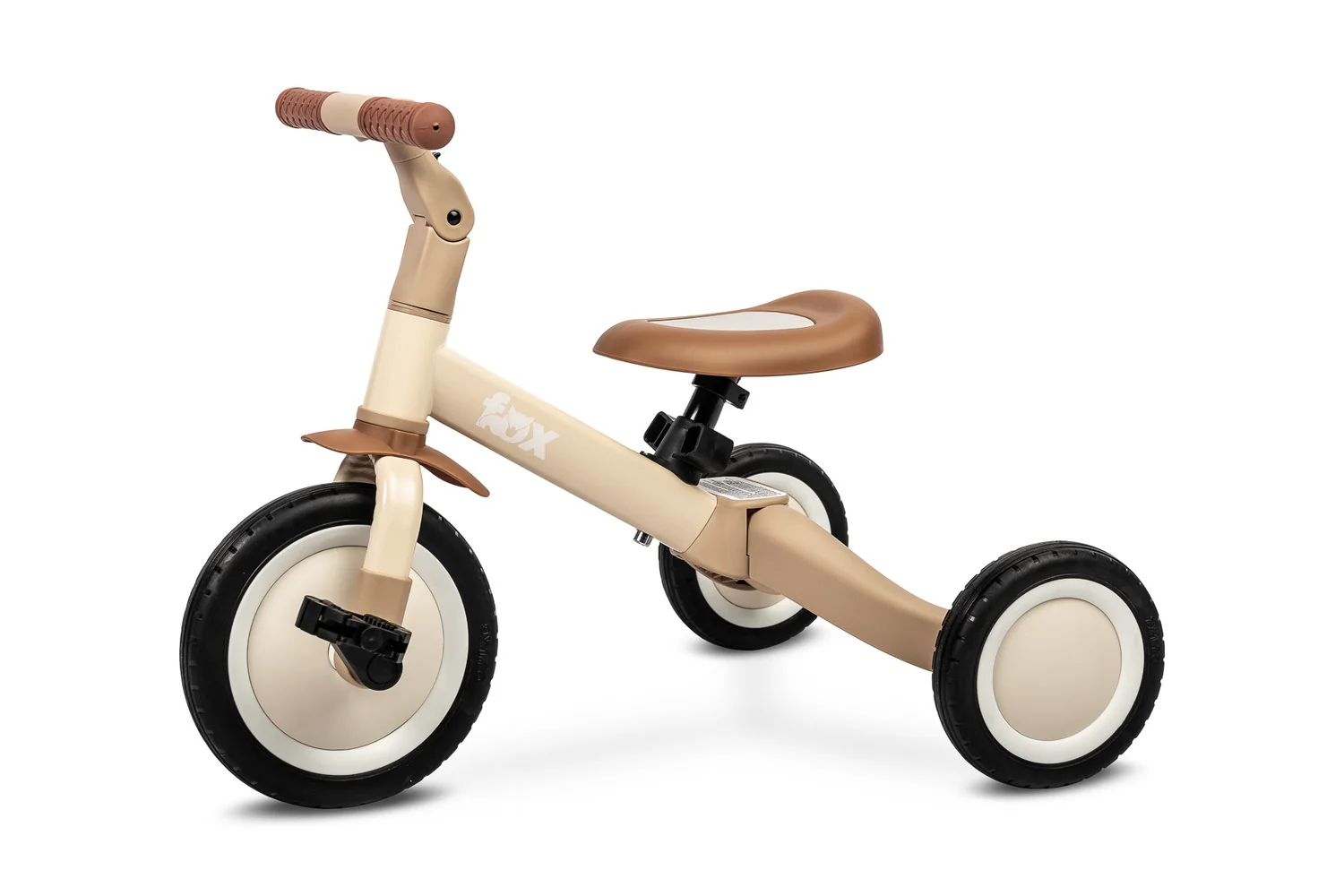 Toyz Multifunkční dětské odrážedlo, kolo 4v1 Fox - béžové