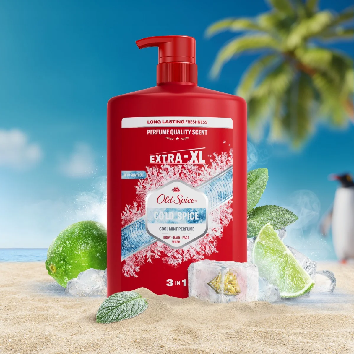 Old Spice Cold Spice sprchový gel 3v1 1000 ml
