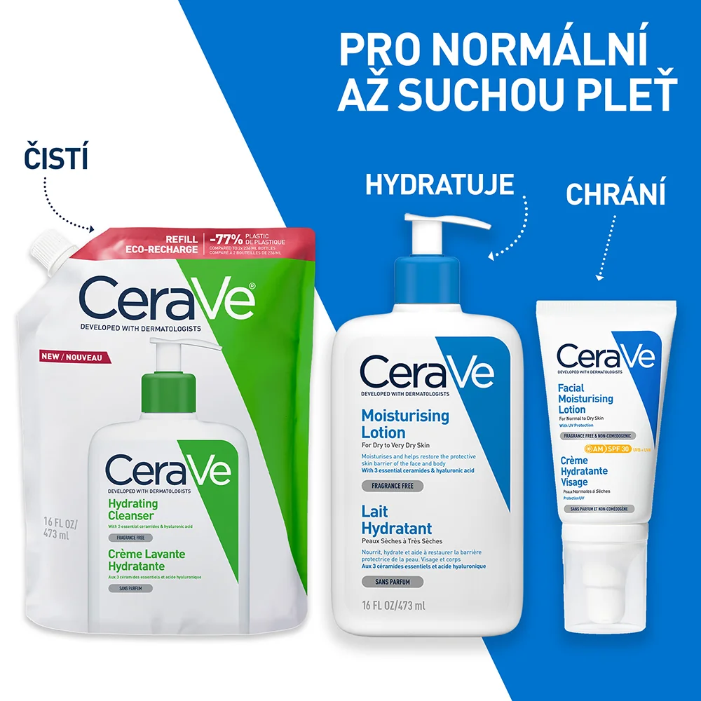 CeraVe Hydratační čisticí emulze náplň 473 ml