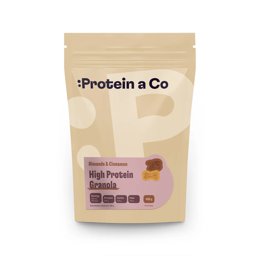 Protein&Co Granola high protein, 400 g Mandle a skořice