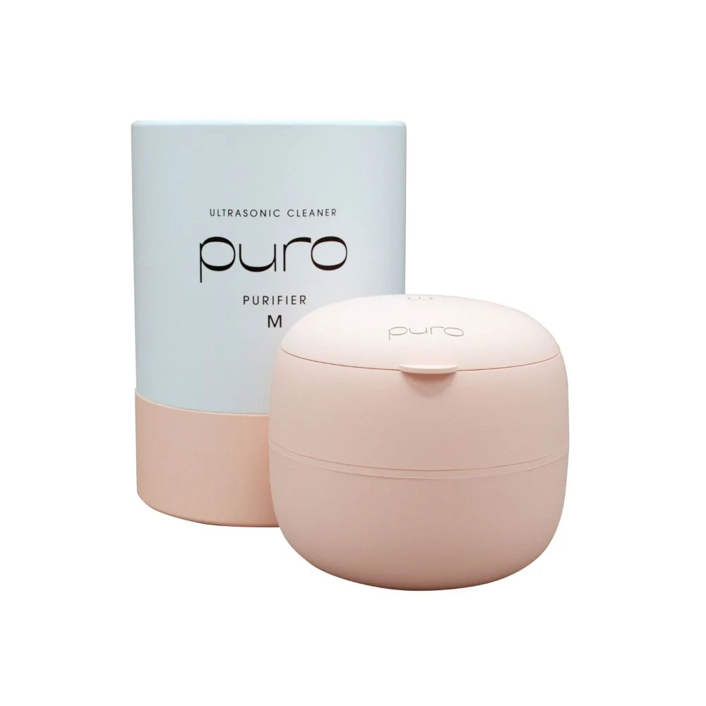 PURO Purifier M ultrazvuková čistička na rovnátka a náhrady růžová