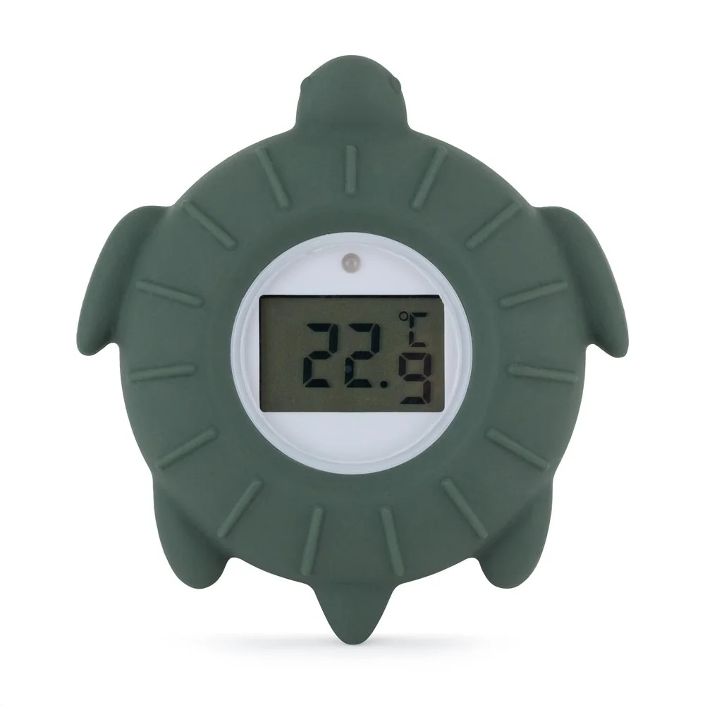 Petite&Mars Teploměr silikonový digitální Turtle Terry Misty Green 0m+