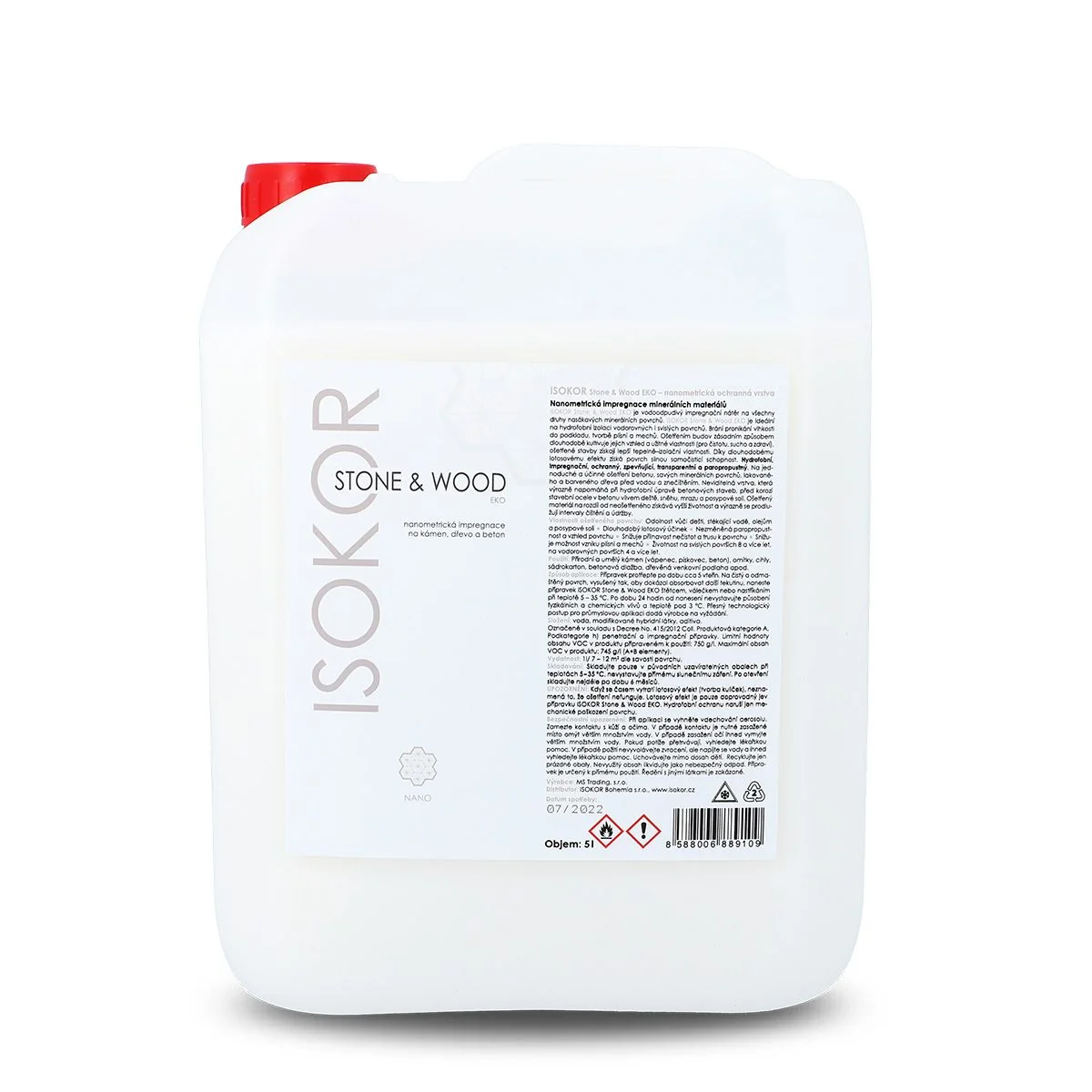 ISOKOR Stone&Wood EKO impregnace na kámen a dřevo 5000 ml