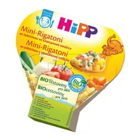 Hipp BIO DĚTSKÉ TĚSTOVINY Mini-Rigatoni zeleninové se smetanou
