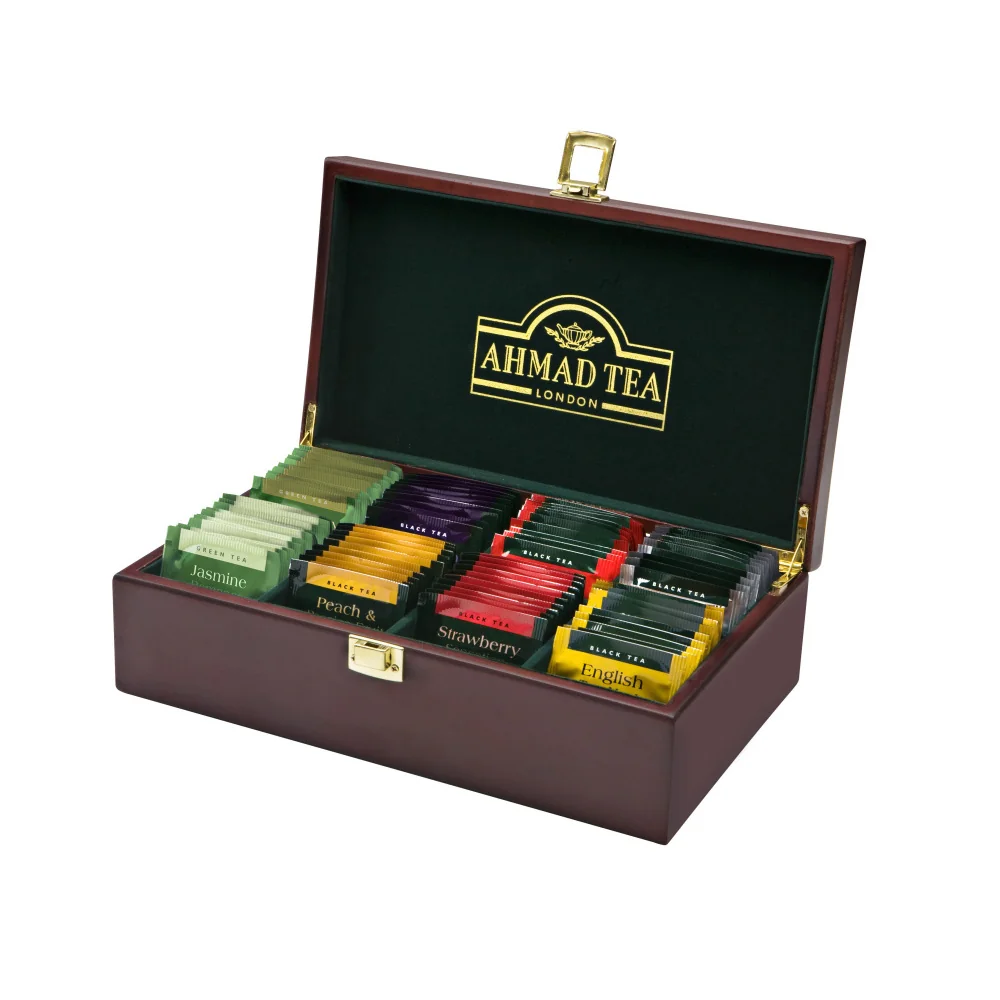 Ahmad Tea Tea Keeper dřevěná kazeta 80x2 g