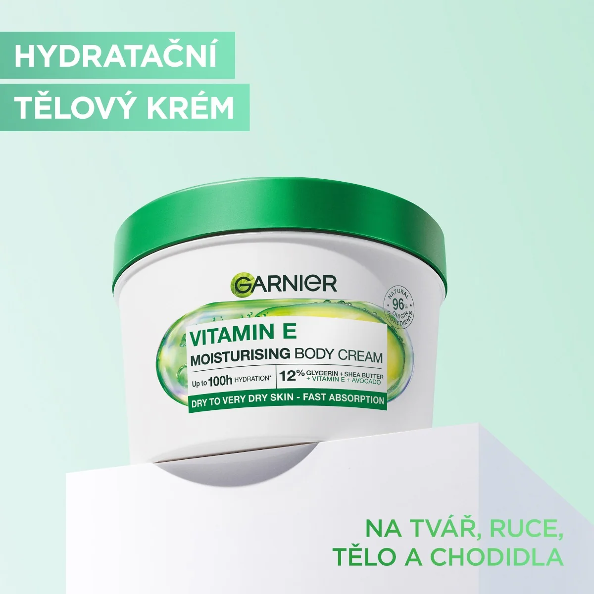 Garnier Vitamin E hydratační tělový krém 380 ml