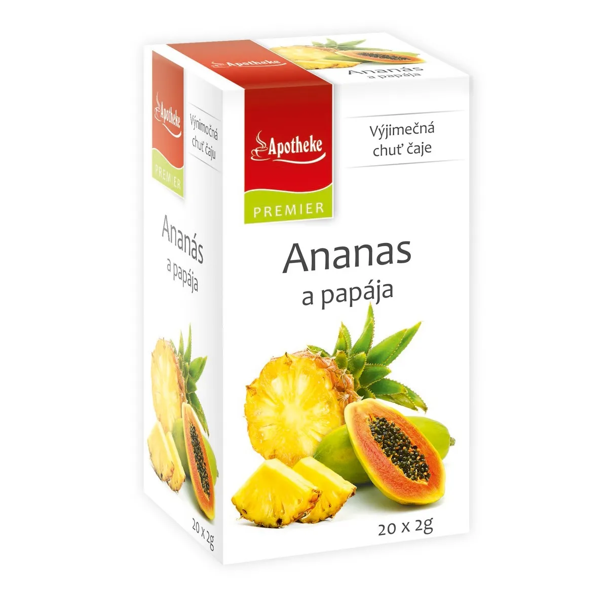 Apotheke Ananas a papája nálevové sáčky 20x2 g