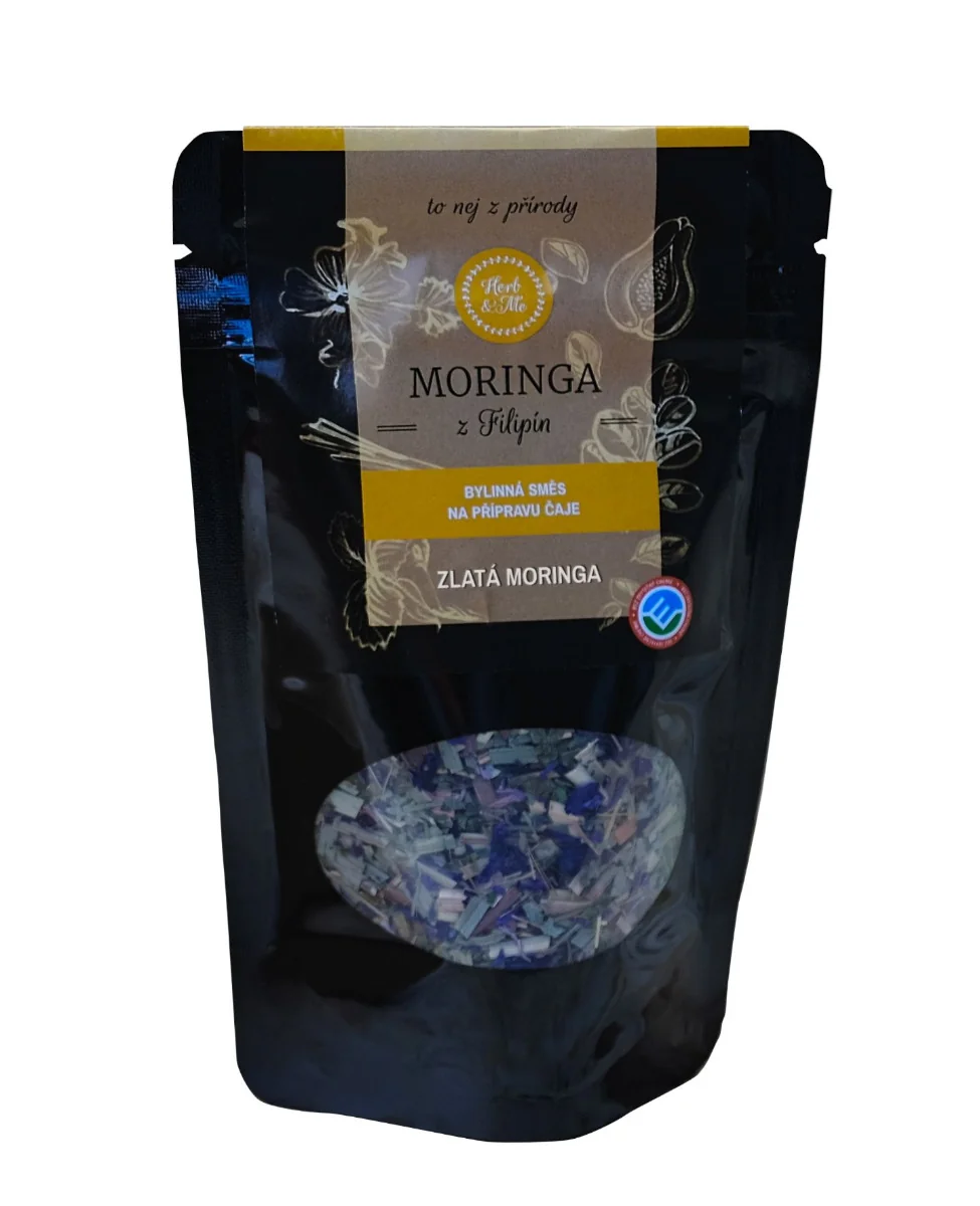 Herb&Me Moringa Čaj Zlatá moringa bylinná směs 50 g