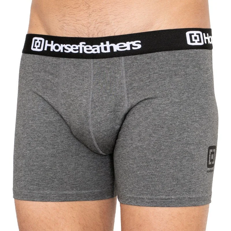 Horsefeathers 3PACK pánské boxerky Dynasty heather antracite (AM067B) XL