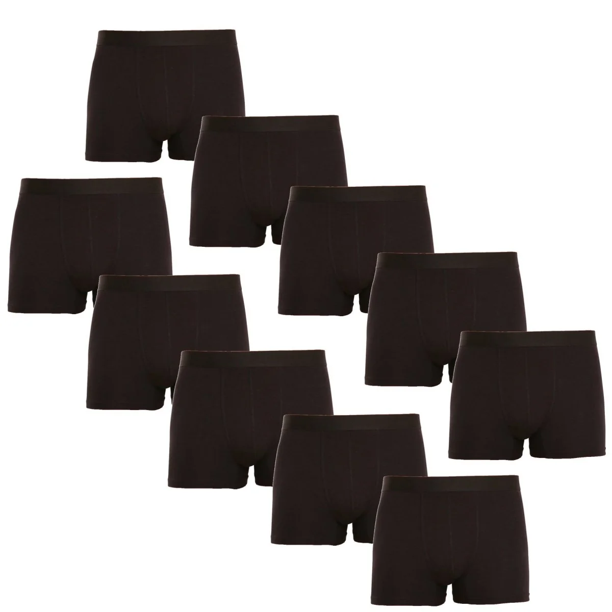 Nedeto 10PACK pánské boxerky černé (10NB001) L