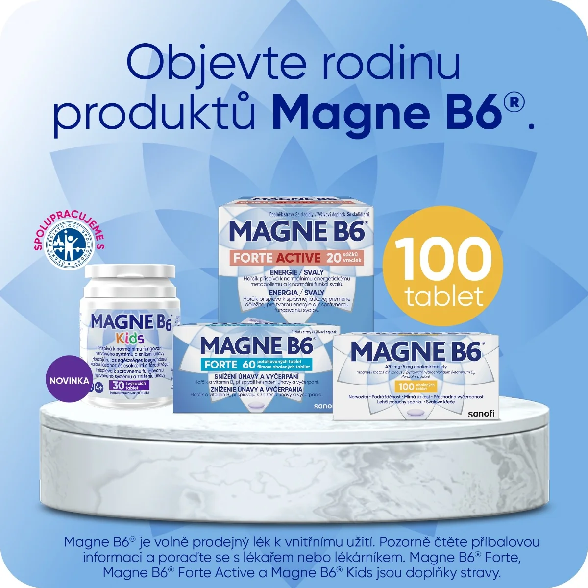 Magne B6 470 mg/5 mg 100 tablet
