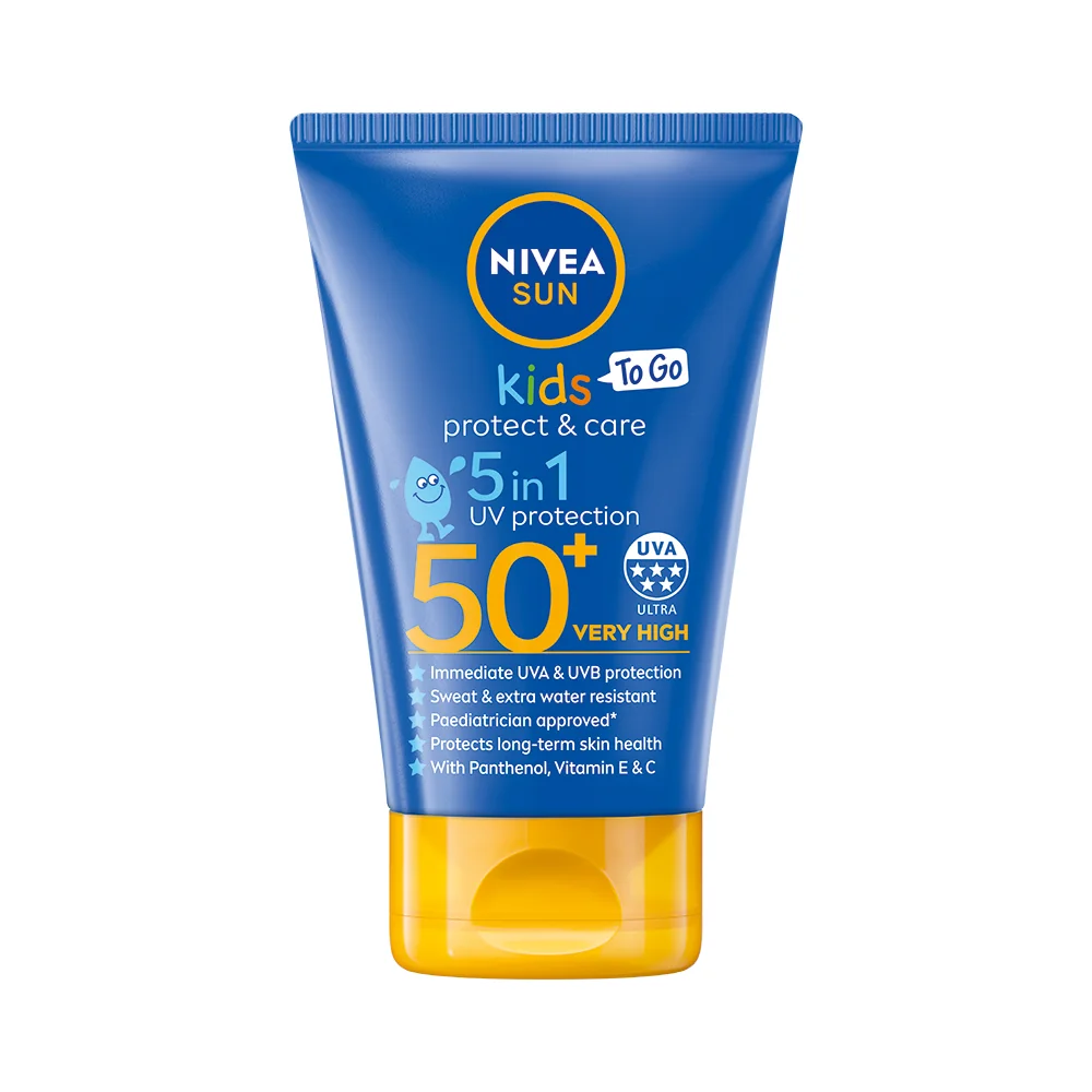 Nivea SUN Protect & Care OF50+ dětské kapesní mléko na opalování 50 ml