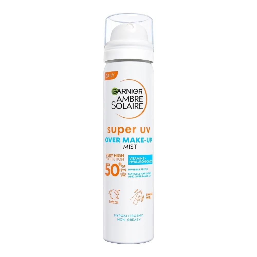 Garnier Ambre Solaire Super UV SPF 50 pleťová ochranná mlha proti UV záření 75 ml