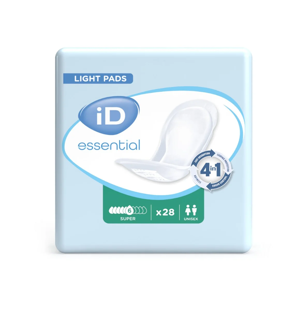 iD Essential Light Pads Super inkontinenční vložky 28 ks