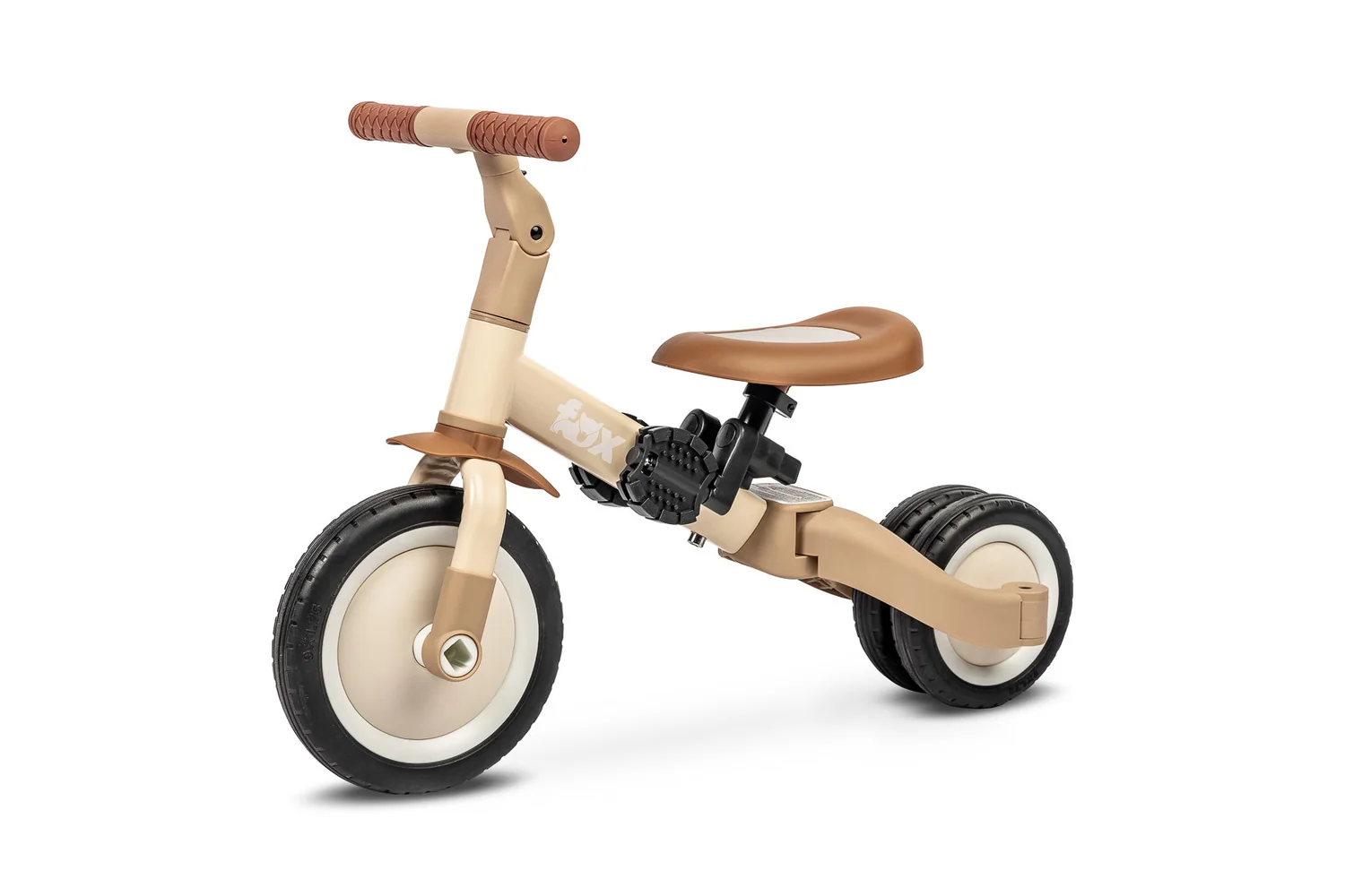 Toyz Multifunkční dětské odrážedlo, kolo 4v1 Fox - béžové