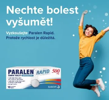 PARALEN® RAPID 500 mg 16 šumivých tablet – nechte bolest vyšumět