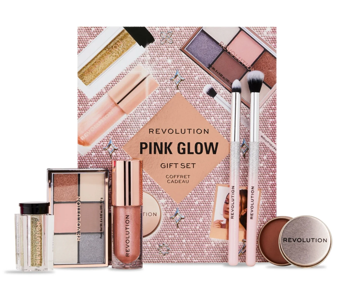 Revolution Pink Glow dárková sada 6 ks