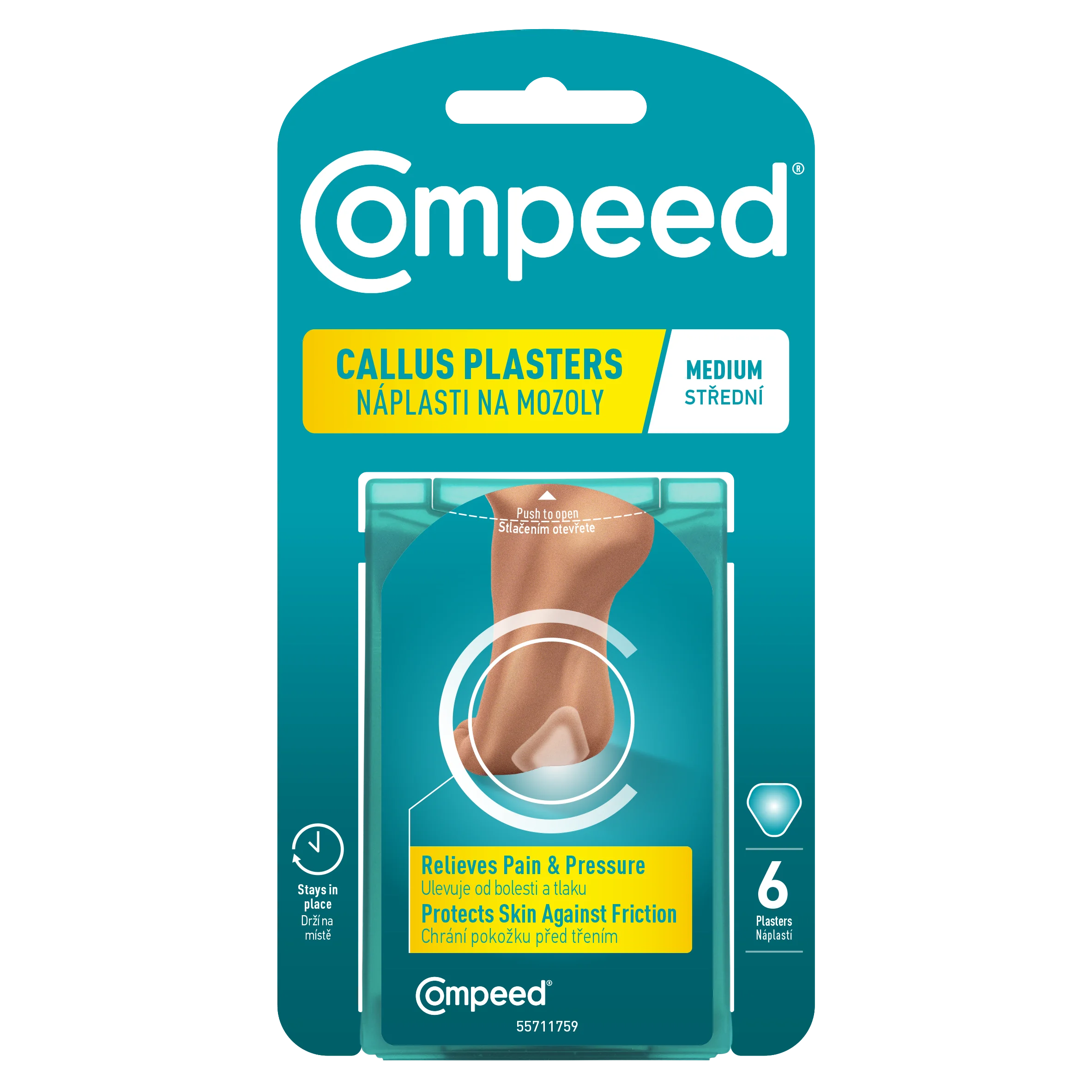 Compeed Náplasti na mozoly střední 6 ks