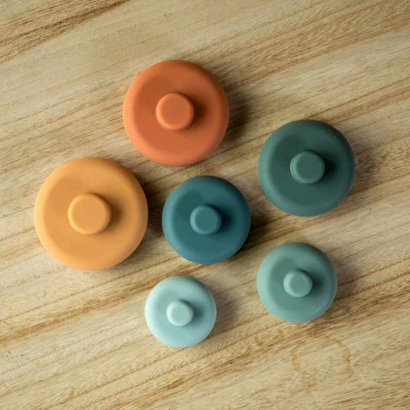 Bo Jungle silikonová stohovací kousátka B-Silicone Rounds 