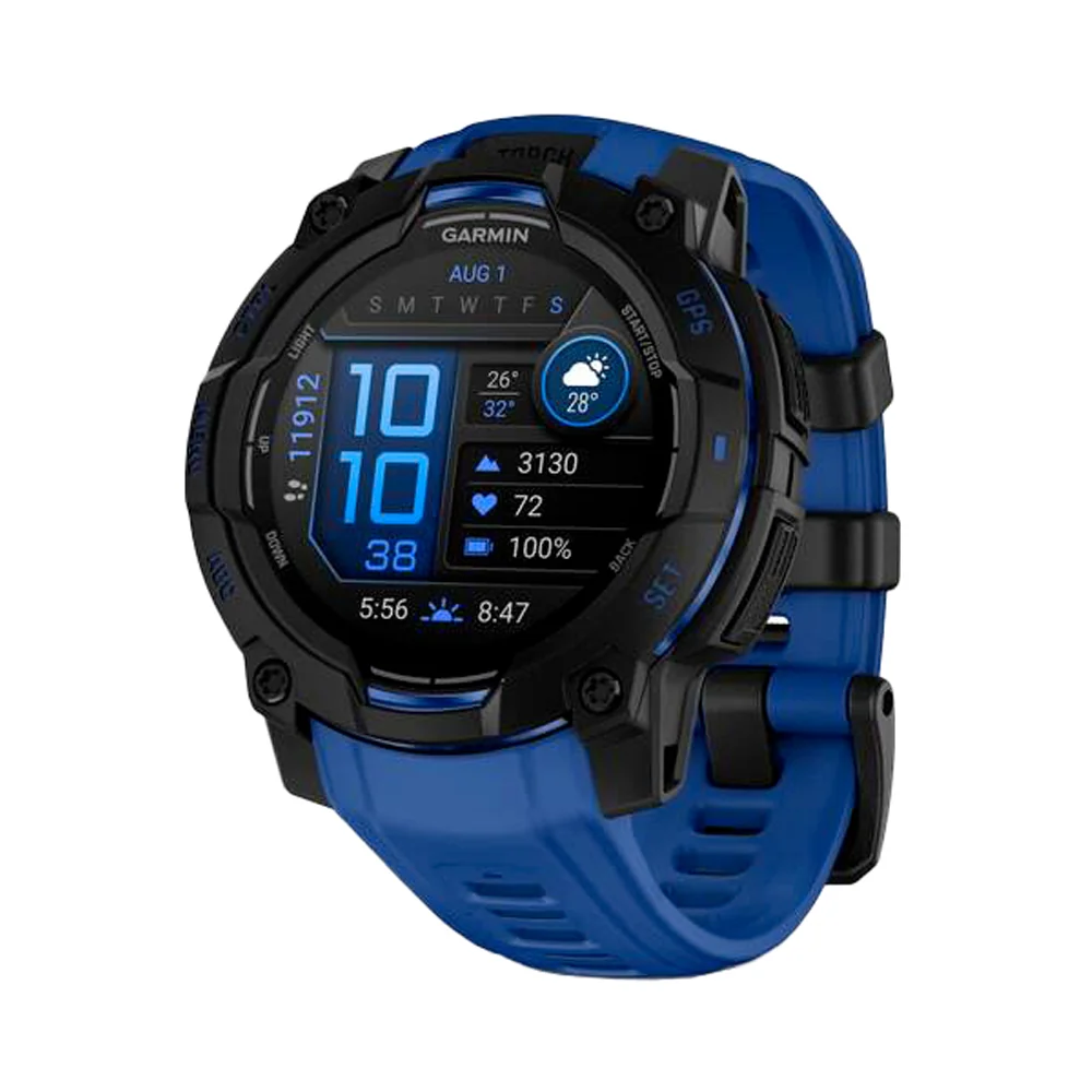 Garmin Instinct 3 AMOLED 45 mm chytré hodinky Black/Blue