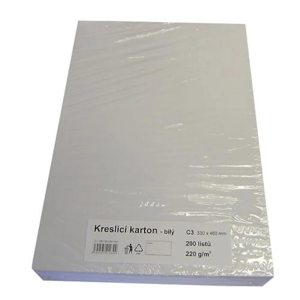 STEPA Kreslící karton C3, 330 × 460 mm, 220 g/m2, 200 listů