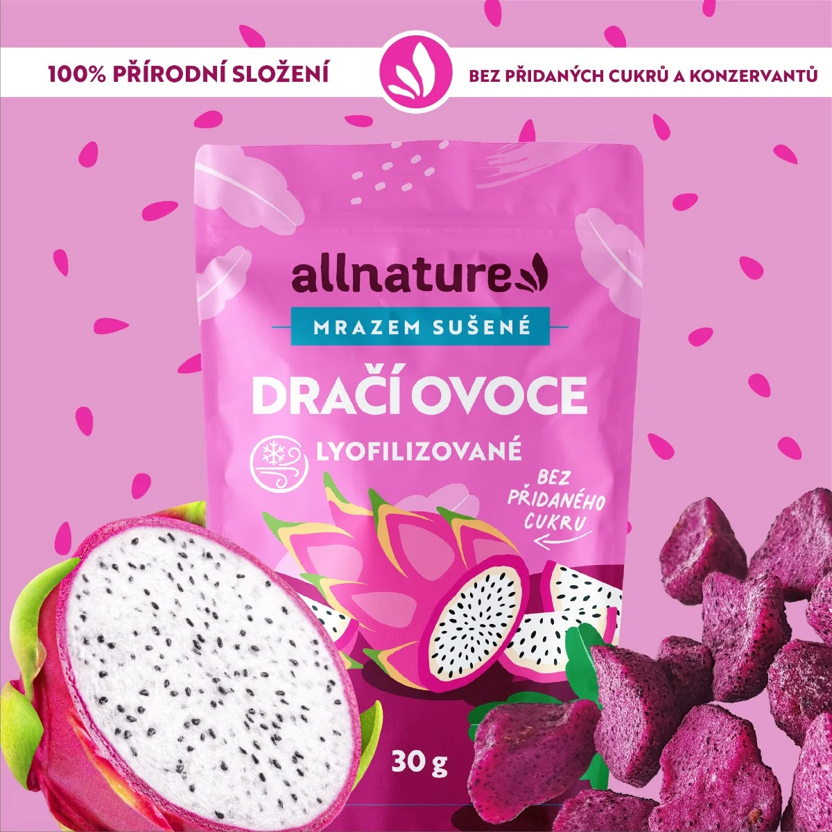 Allnature Dračí ovoce sušené mrazem 30 g