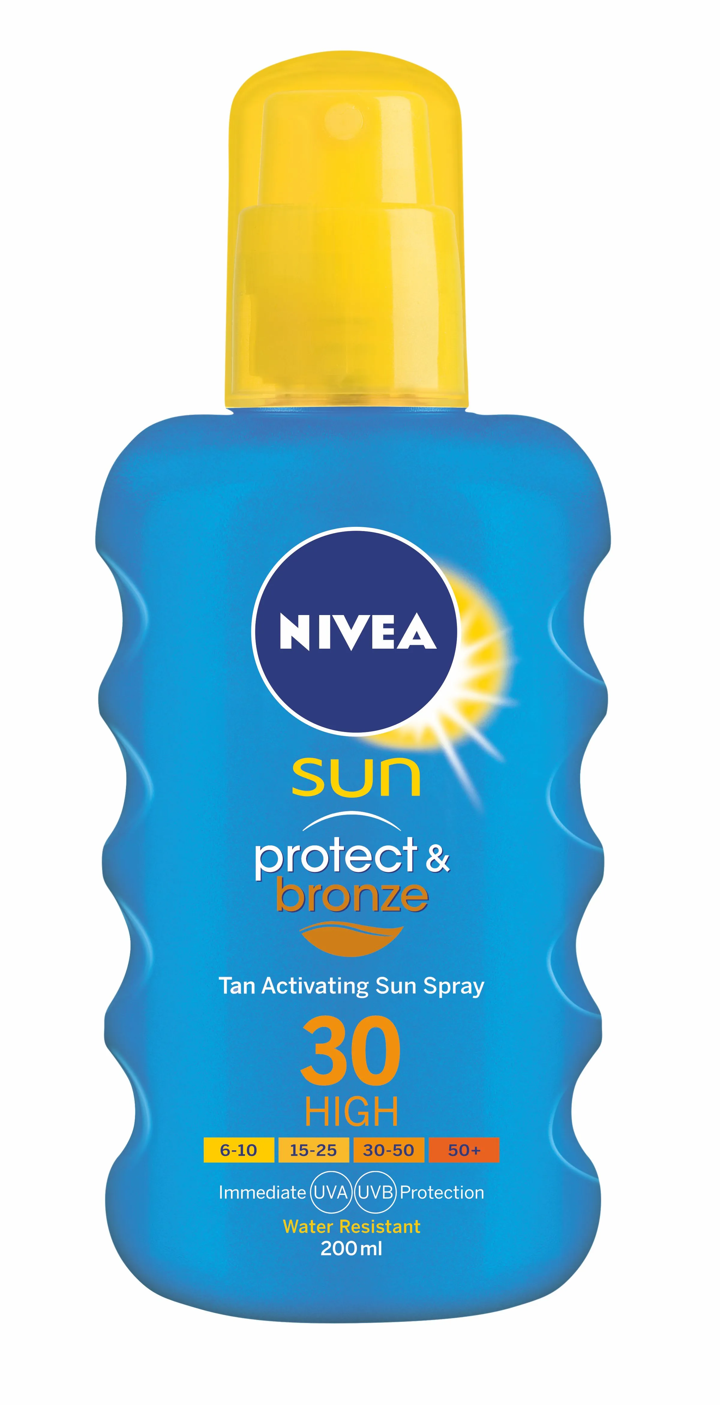 Nivea SUN Protect&Bronze OF30 intenzivní sprej na opalování 200 ml