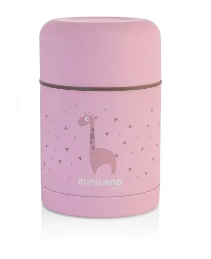 Miniland Termoska na jídlo Silky Pink 600 ml