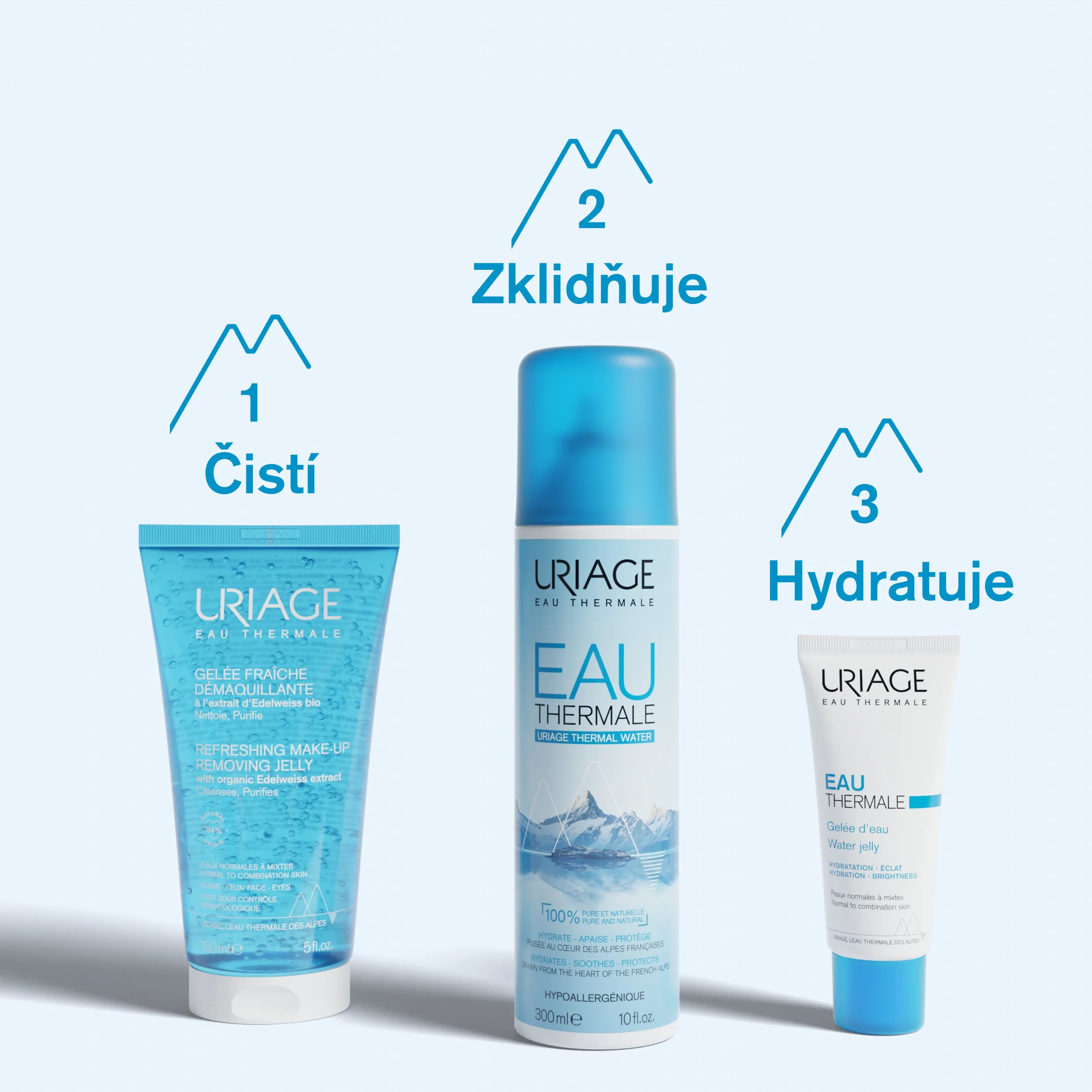 Uriage Make-up Removing Jelly osvěžující odličovací želé 150 ml
