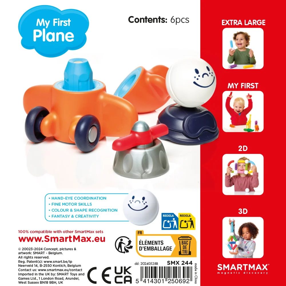 Smartmax Moje první letadlo - 6 ks