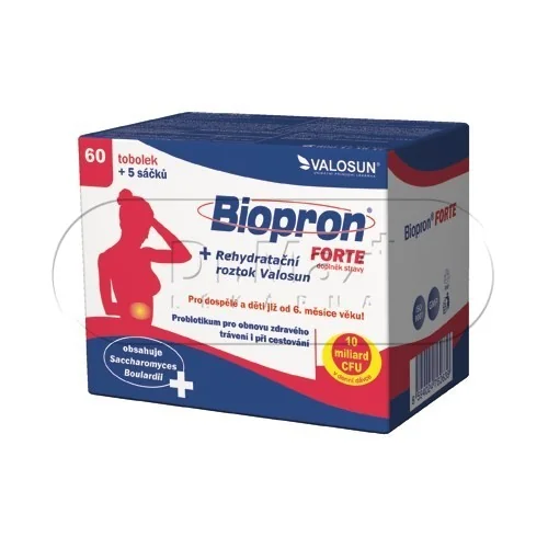 Biopron FORTE tob.60+rehydratační roztok 5 sáčků