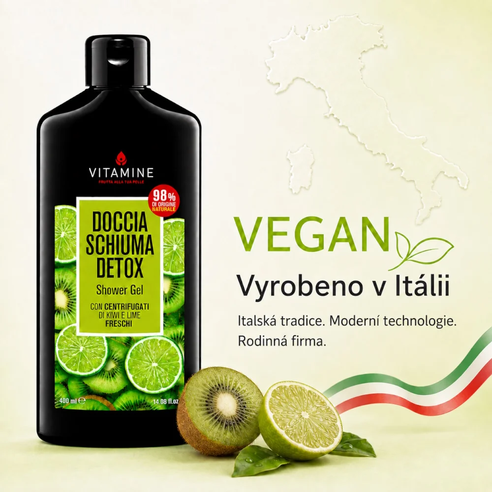 Vitamine Detox Kiwi a limetka sprchový gel 400 ml