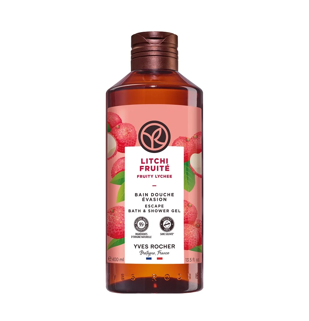 Yves Rocher Bain de Nature Sprchový gel liči 400 ml