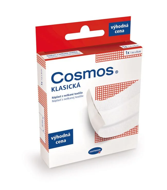 Cosmos Klasická z netkané textílie 1 m x 8 cm náplast 1 ks