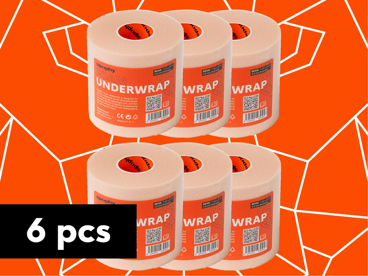 Spophy Foam Underwrap Beige, podtejpovací molitanová páska béžová 7cm x 27 m, 6 ks