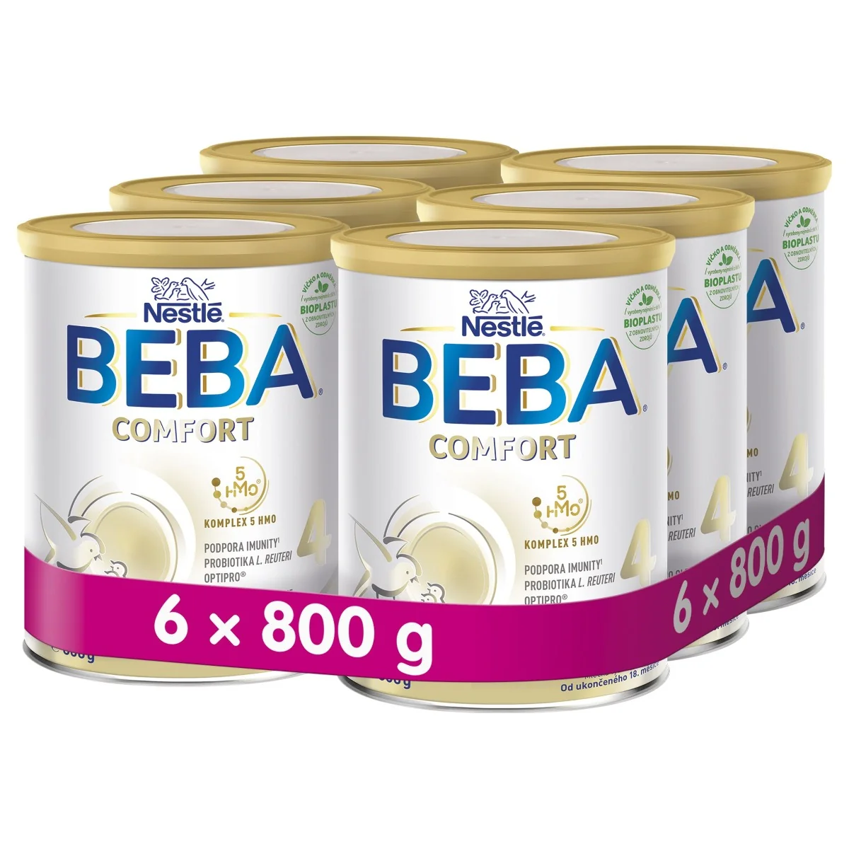 BEBA COMFORT 4 5HMO 6x800 g