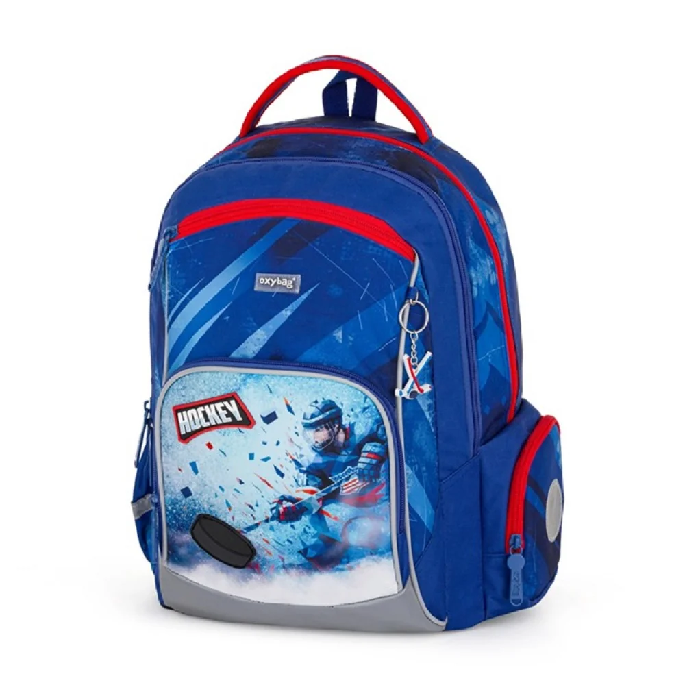 Oxybag OXY GO - školní set Hokej 3 ks: batoh, penál, sáček batoh, penál, sáček