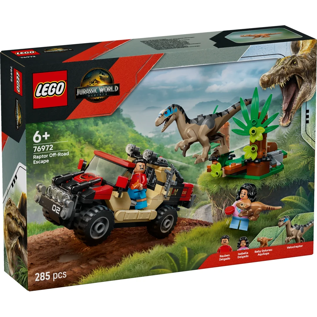 LEGO® Jurassic World 76972 Únik před raptorem v terénním autě
