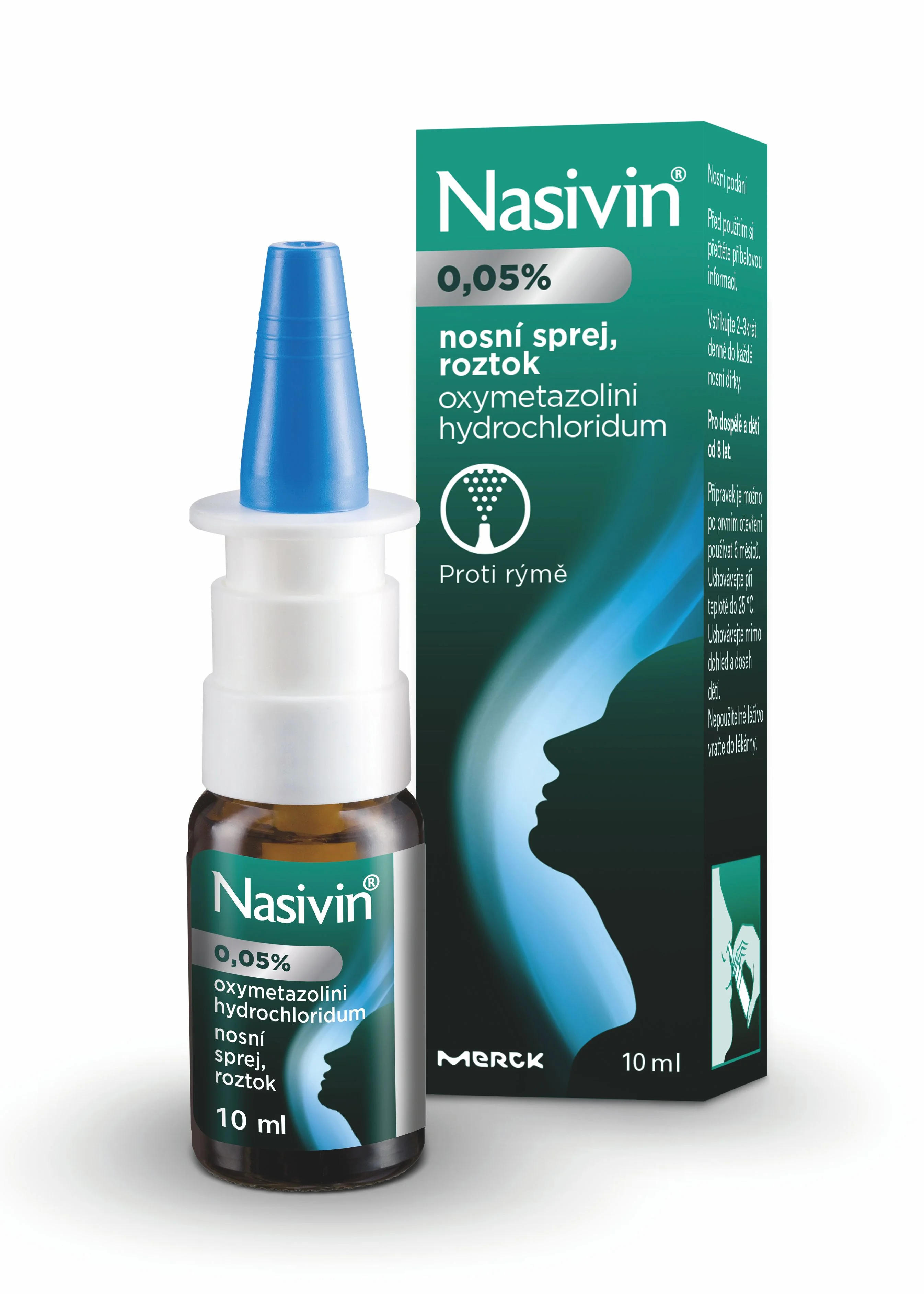 Nasivin 0,5 mg/ml nosní sprej, roztok 10 ml