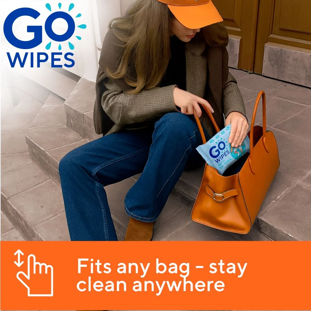 GoWipes Osvěžující vlhčené ubrousky s antibakteriálním účinkem Plastic Free 20 ks