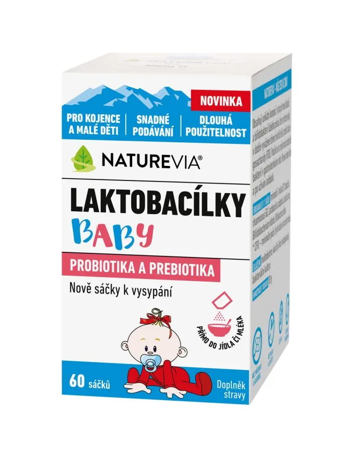 NatureVia Laktobacílky baby 60 sáčků