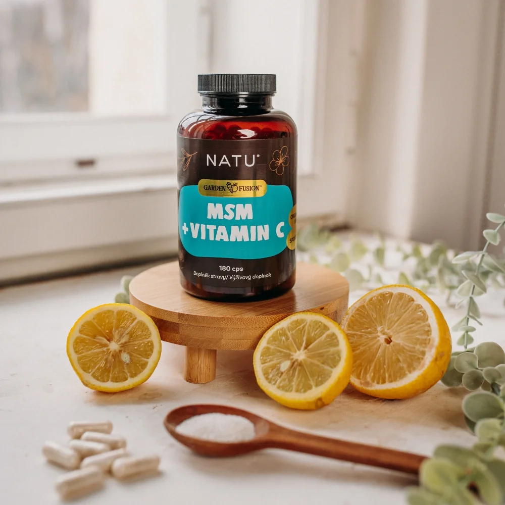 NATU Garden Fusion MSM s vitaminem C 180 kapslí